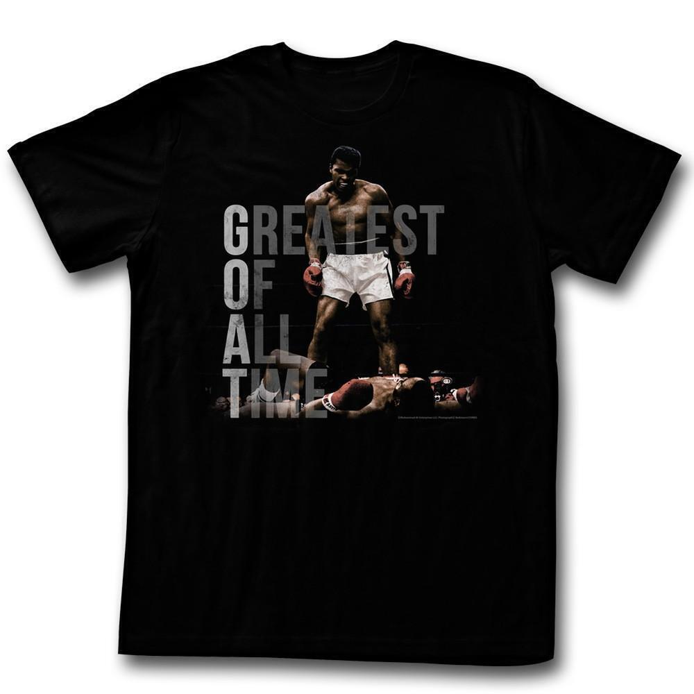 Muhammad Ali Greatest Of All Time Black Adult T Shirt